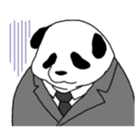 salaried worker panda sticker #336230