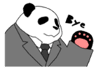salaried worker panda sticker #336246