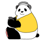 salaried worker panda sticker #336254