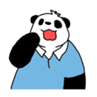 salaried worker panda sticker #336263