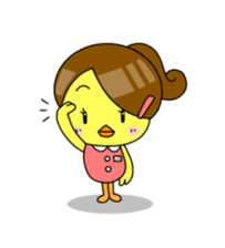 Chick-chan Office Worker sticker #337868