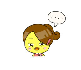 Chick-chan Office Worker sticker #337869