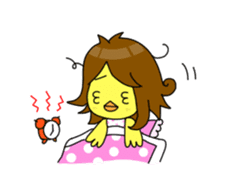 Chick-chan Office Worker sticker #337878