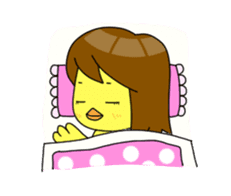Chick-chan Office Worker sticker #337880