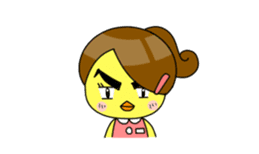 Chick-chan Office Worker sticker #337887