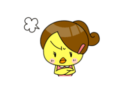 Chick-chan Office Worker sticker #337888
