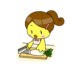 Chick-chan Office Worker sticker #337890