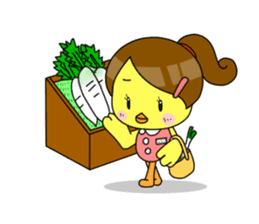 Chick-chan Office Worker sticker #337891