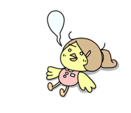 Chick-chan Office Worker sticker #337895