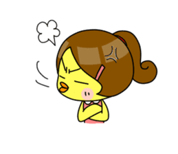 Chick-chan Office Worker sticker #337902
