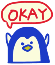 Everyday of mischievous penguin sticker #337907