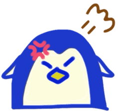 Everyday of mischievous penguin sticker #337924