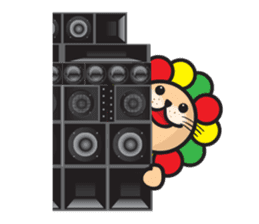 Ragga Lion sticker #339076