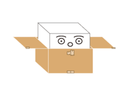HAKO (Cardboard box man) sticker #339265
