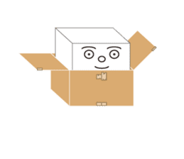 HAKO (Cardboard box man) sticker #339266
