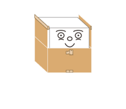 HAKO (Cardboard box man) sticker #339271