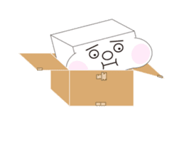 HAKO (Cardboard box man) sticker #339278