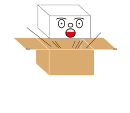 HAKO (Cardboard box man) sticker #339282