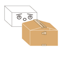 HAKO (Cardboard box man) sticker #339284