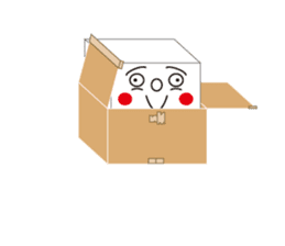 HAKO (Cardboard box man) sticker #339287