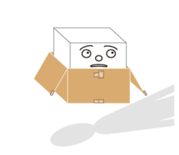 HAKO (Cardboard box man) sticker #339290