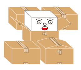 HAKO (Cardboard box man) sticker #339291