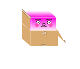 HAKO (Cardboard box man) sticker #339292