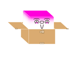 HAKO (Cardboard box man) sticker #339297