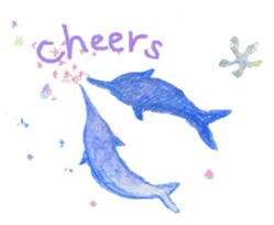 Dolphinstamps-Friends of the sea sticker #339363