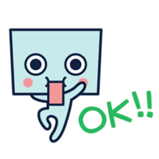 Hakobo - cutie cubic kid sticker #339794