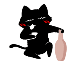 Black Cat sticker #339827