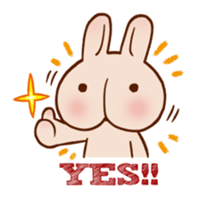 Hippy Rabbit sticker #339985