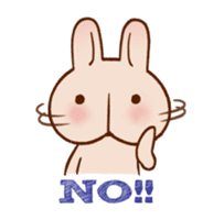 Hippy Rabbit sticker #339986