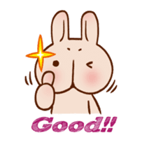 Hippy Rabbit sticker #339988