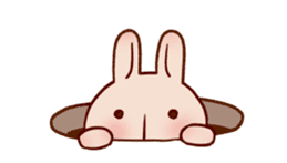 Hippy Rabbit sticker #340002