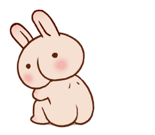 Hippy Rabbit sticker #340004