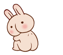 Hippy Rabbit sticker #340004