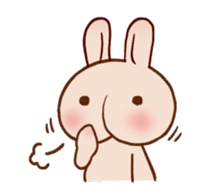 Hippy Rabbit sticker #340008