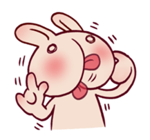 Hippy Rabbit sticker #340009