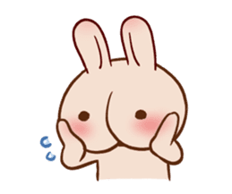 Hippy Rabbit sticker #340013