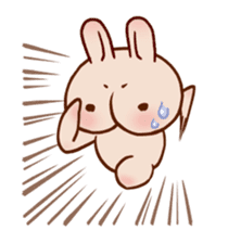 Hippy Rabbit sticker #340015