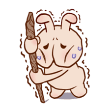 Hippy Rabbit sticker #340016
