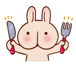 Hippy Rabbit sticker #340018