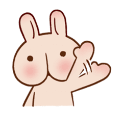 Hippy Rabbit sticker #340024