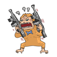 Monkey Mafia sticker #340455