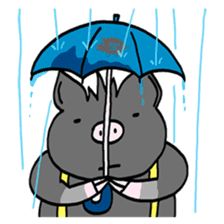 Pleasant friends and miniature pig Maruo sticker #340985