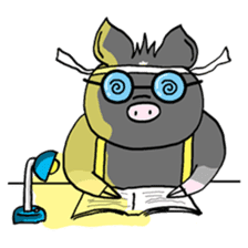 Pleasant friends and miniature pig Maruo sticker #340998