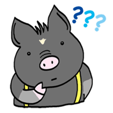 Pleasant friends and miniature pig Maruo sticker #341000