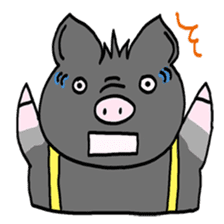 Pleasant friends and miniature pig Maruo sticker #341004