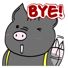 Pleasant friends and miniature pig Maruo sticker #341017